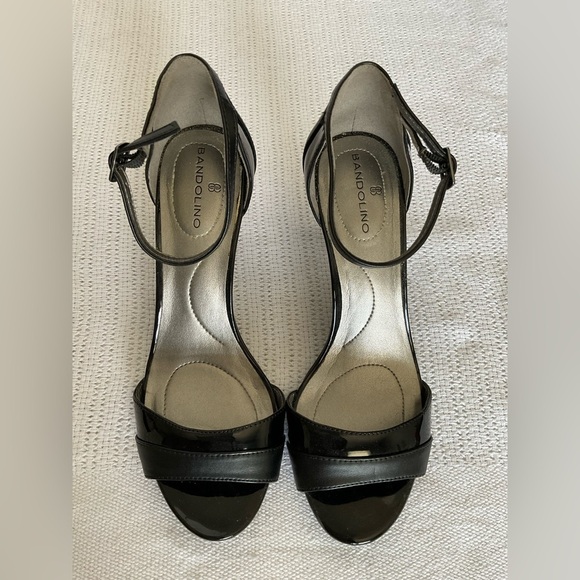 Bandolino Black Stiletto Heels with Minimalist Straps - Picture 2 of 10